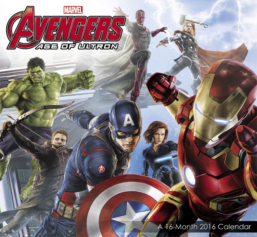 Avengers Age Of Ultron 2016 12x12-inch Wall Calendar