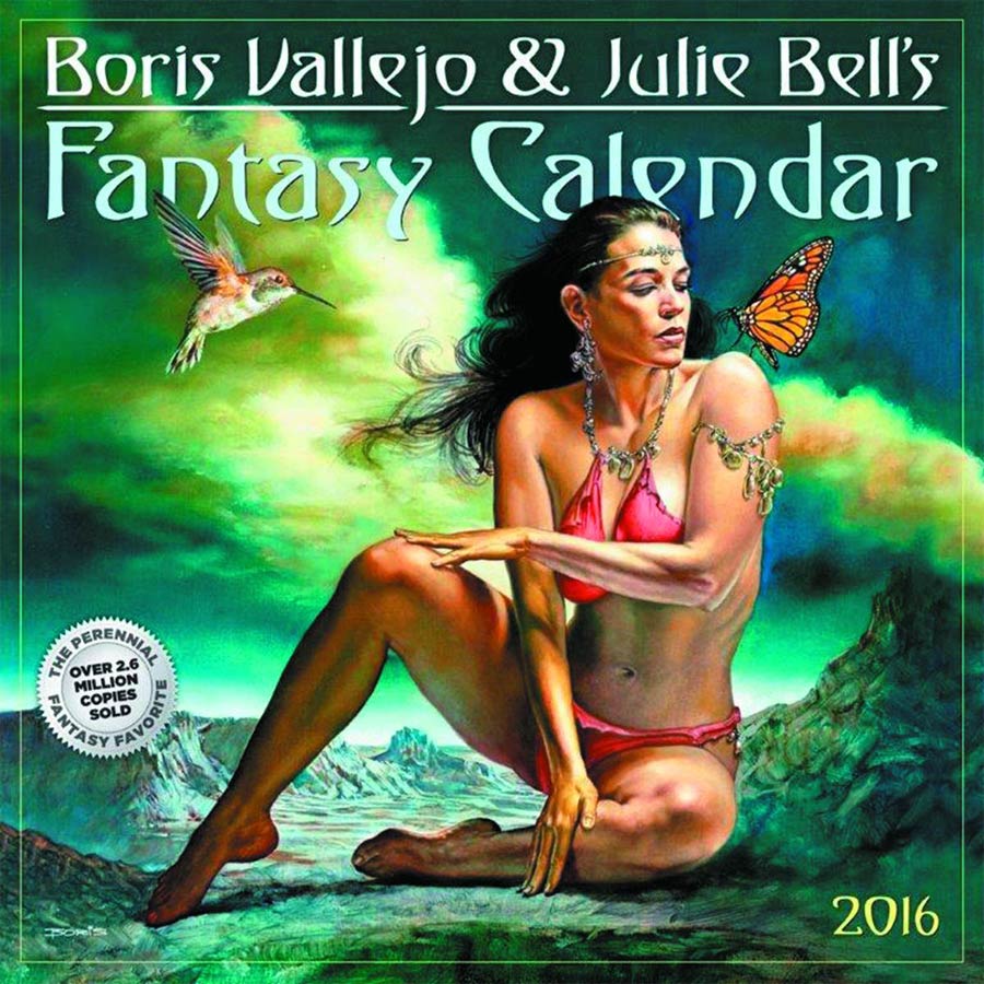 Boris Vallejo & Julie Bells Fantasy 2015 Wall Calendar