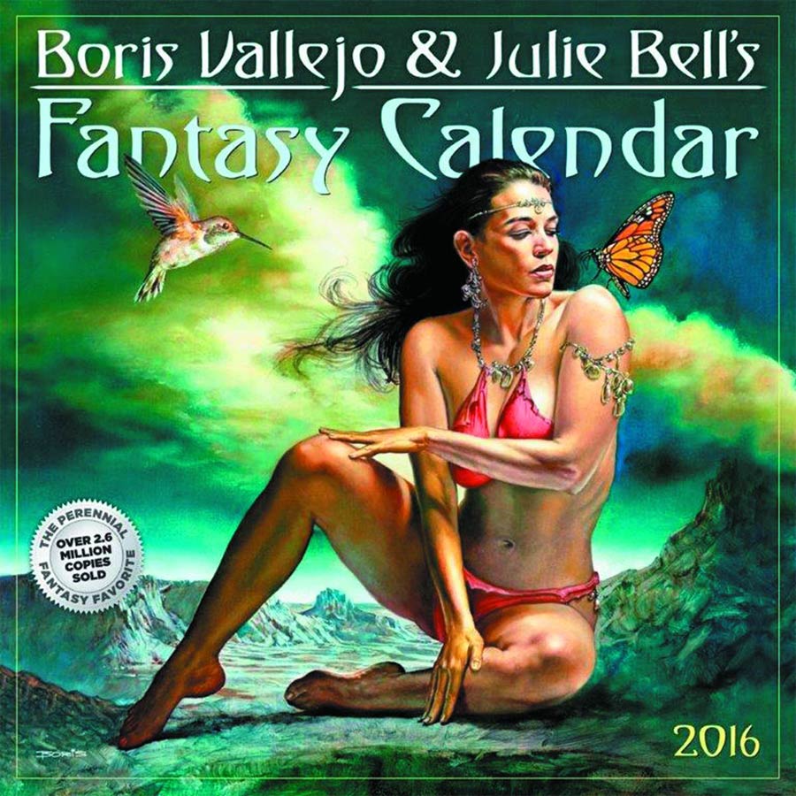 Boris Vallejo & Julie Bells Fantasy 2015 Wall Calendar