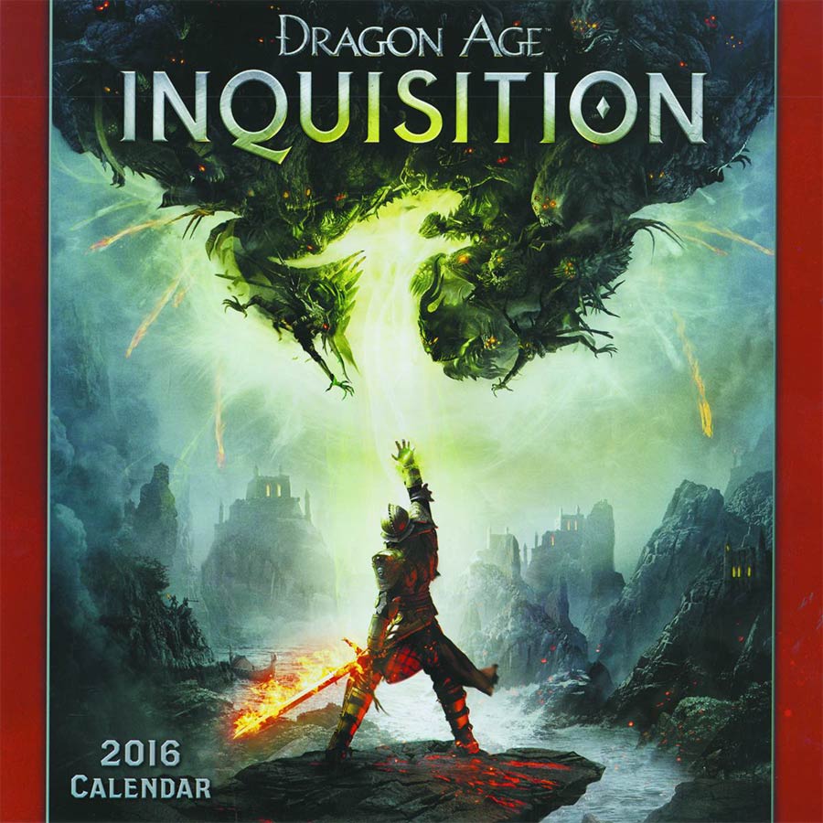 Dragon Age Inquisition 2016 Wall Calendar