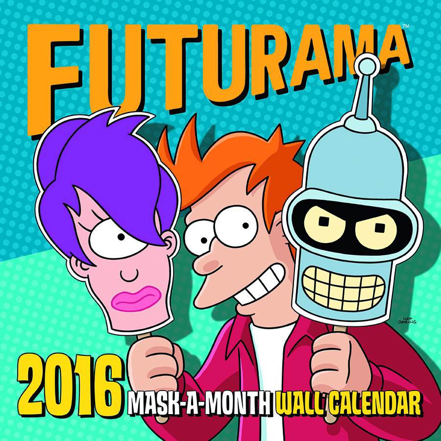 Futurama 2016 12-Month Calendar