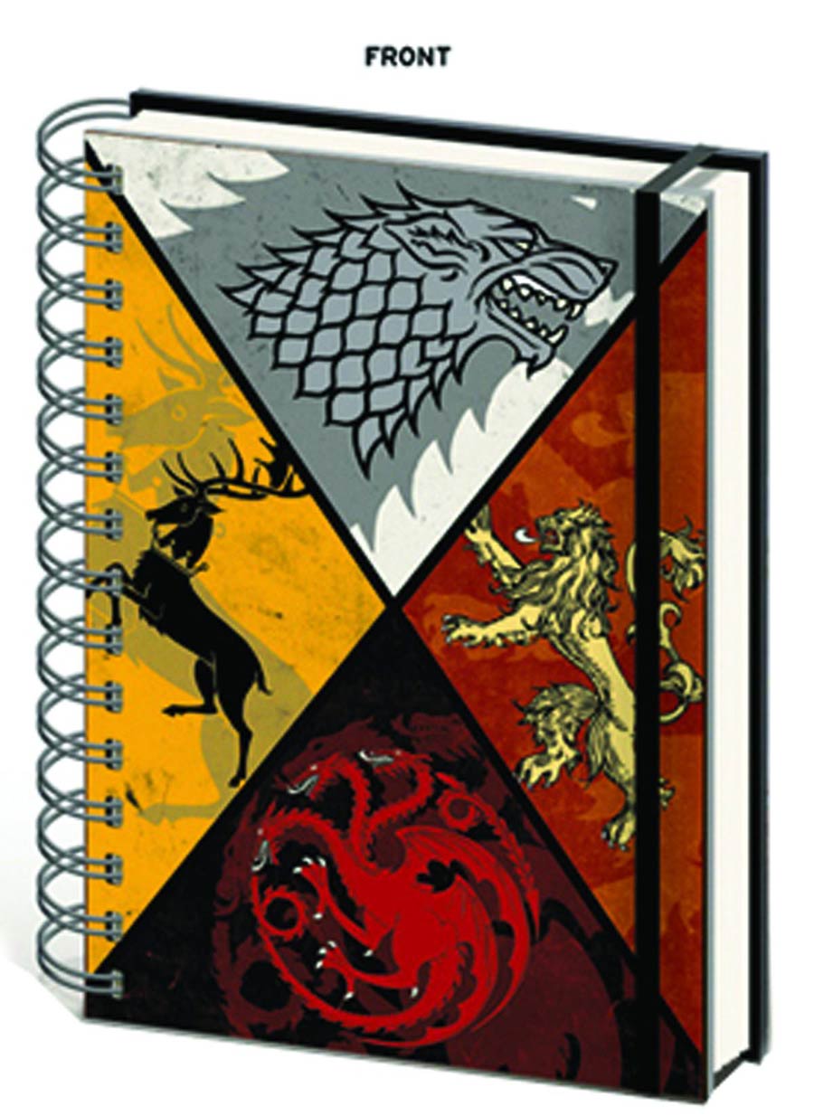 Game Of Thrones Notebook - Crests