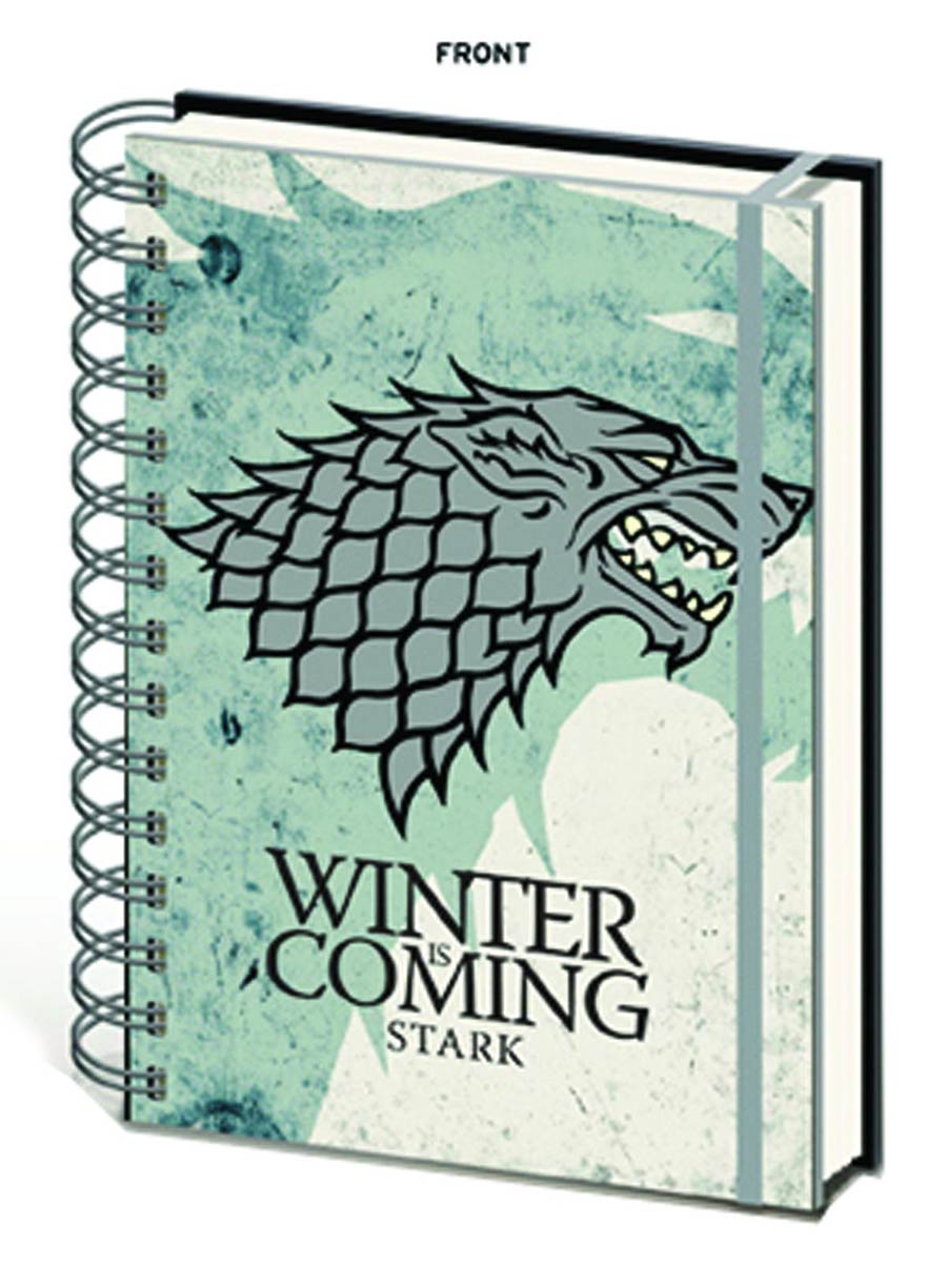 Game Of Thrones Notebook - House Stark