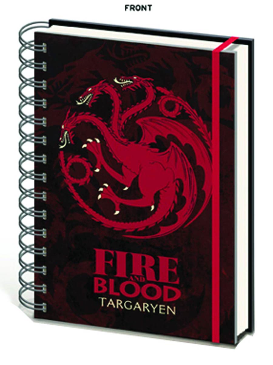 Game Of Thrones Notebook - House Targaryen