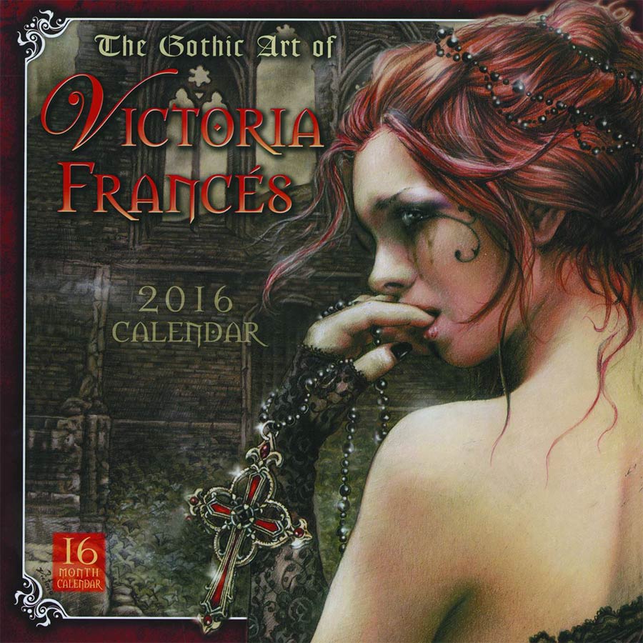 Gothic Art Of Victoria Frances 2016 Wall Calendar