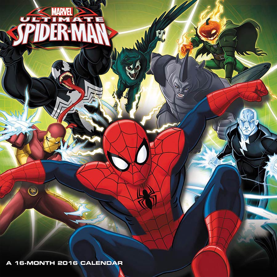 Ultimate Spider-Man Group 2016 12x12-inch Wall Calendar