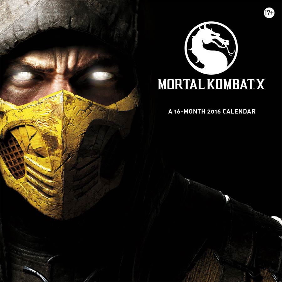 Mortal Kombat X 2016 12x12-inch Wall Calendar