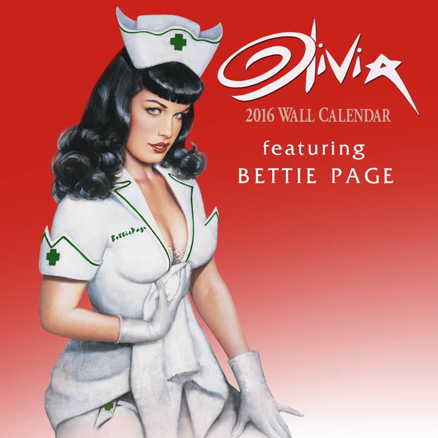 Olivia Bettie Page 2016 12x12-inch Wall Calendar