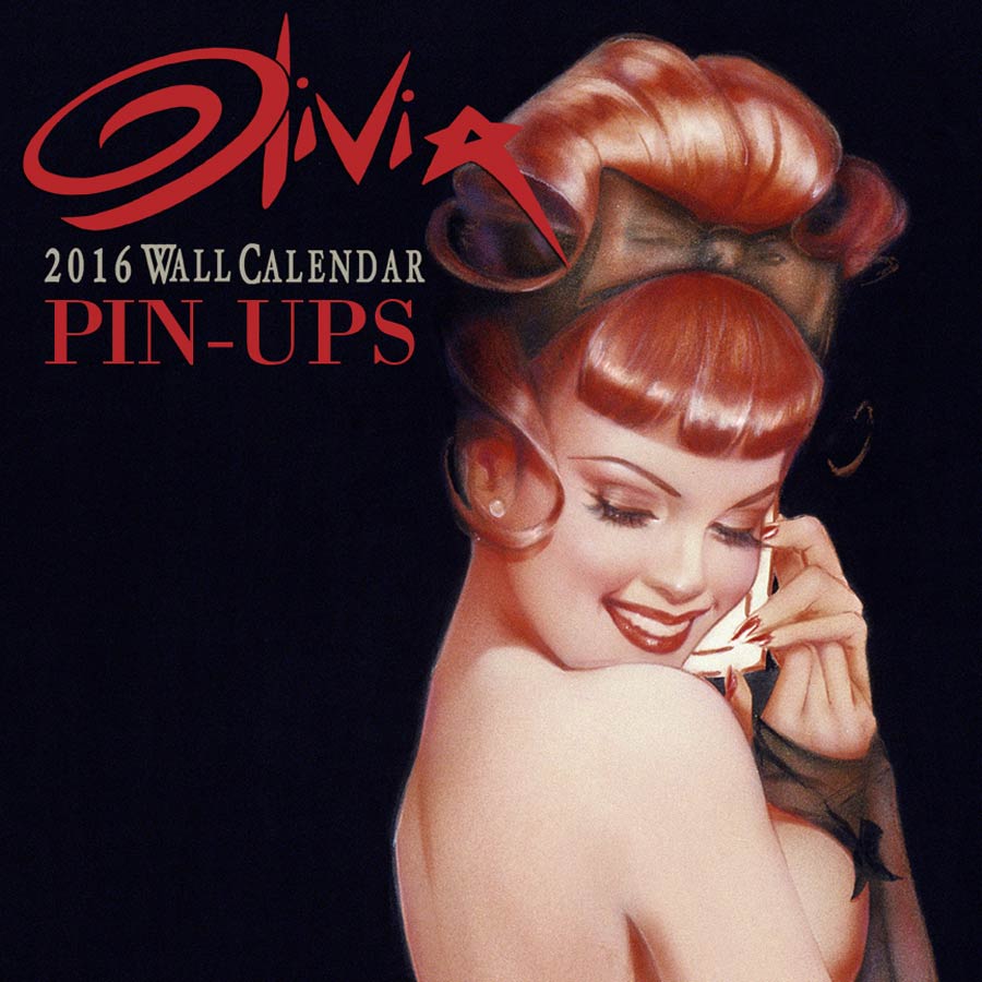 Olivia Pin-Ups 2016 12x12-inch Wall Calendar