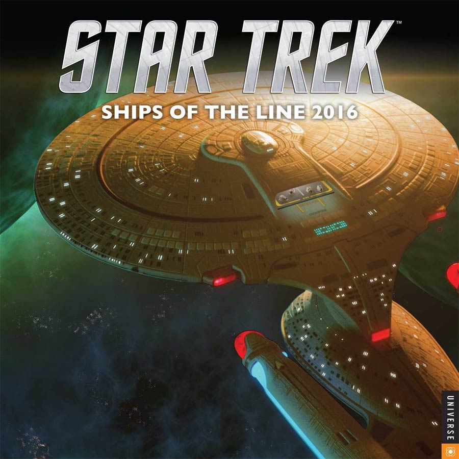 Star Trek Ships Of The Line 2016 12x12-inch Wall Calendar