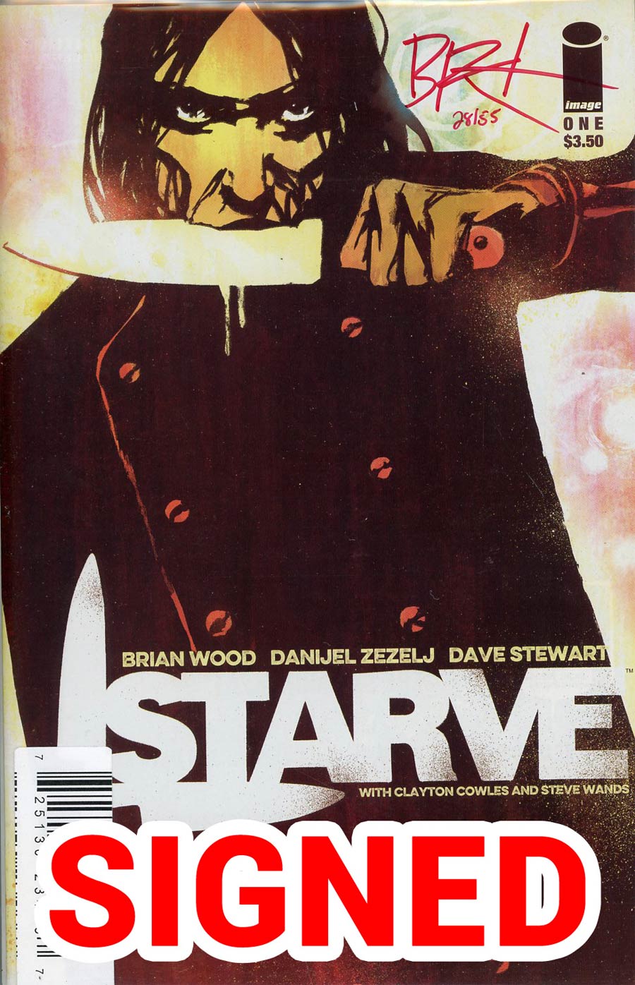 Starve #1 Cover B DF Signed By Brian Wood