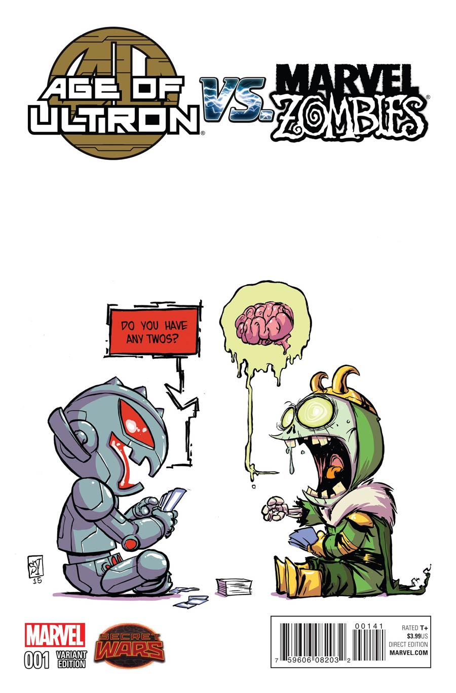 Age Of Ultron vs Marvel Zombies #1 Cover B Variant Skottie Young Baby Cover (Secret Wars Battleworld Tie-In)