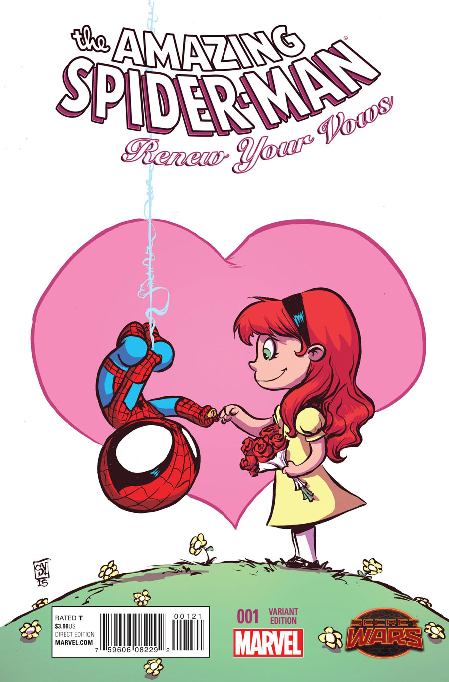 Amazing Spider-Man Renew Your Vows #1 Cover E Variant Skottie Young Baby Cover (Secret Wars Warzones Tie-In)