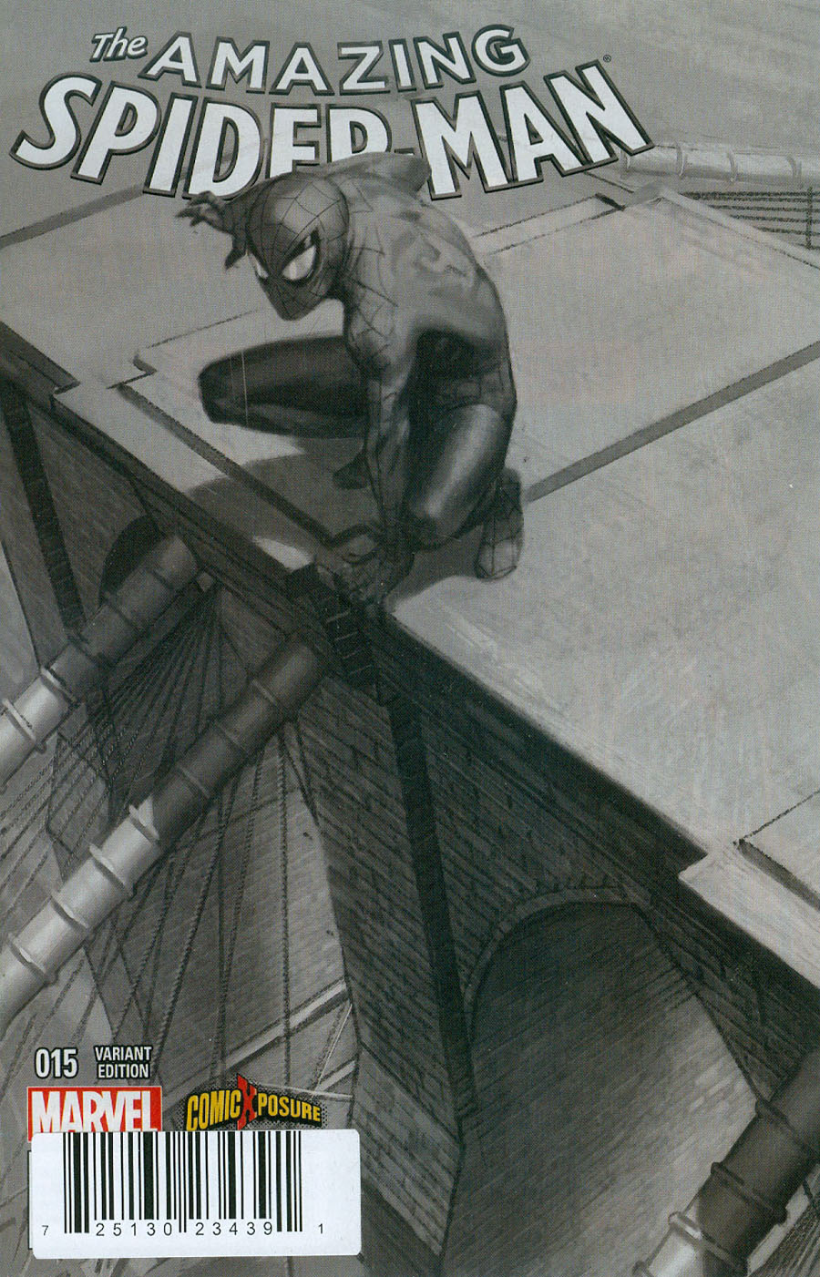 Amazing Spider-Man Vol 3 #15 Cover D DF Comicxposure Exclusive Jorge Moline Black & White Cover