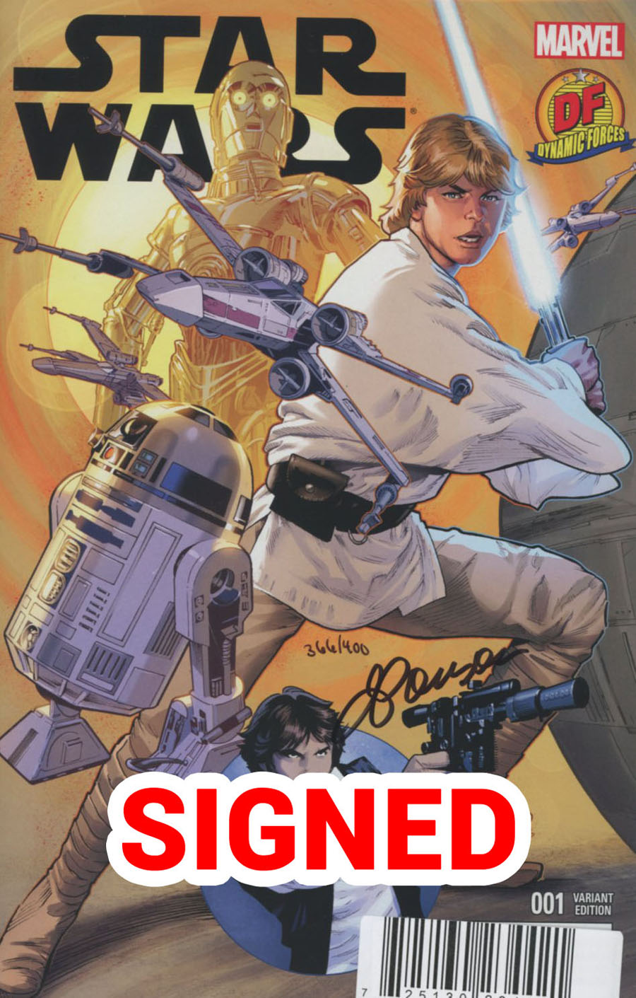 Star Wars Vol 4 #1 Cover Z-Z-N DF Exclusive Signed By Justin Ponsor