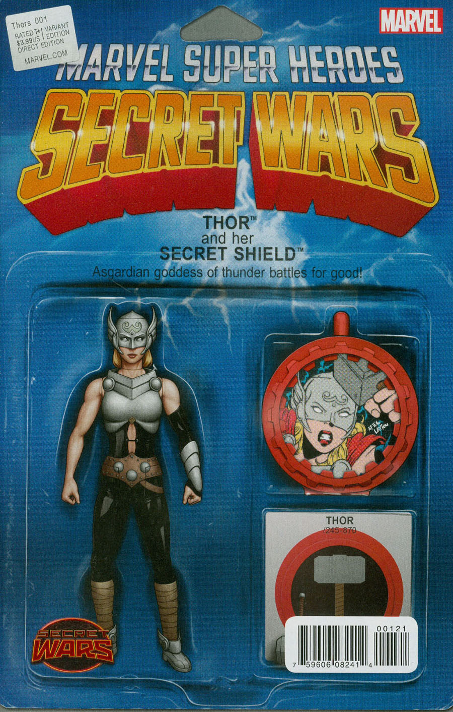 Thors #1 Cover B Variant John Tyler Christopher Action Figure Cover (Secret Wars Battleworld Tie-In)
