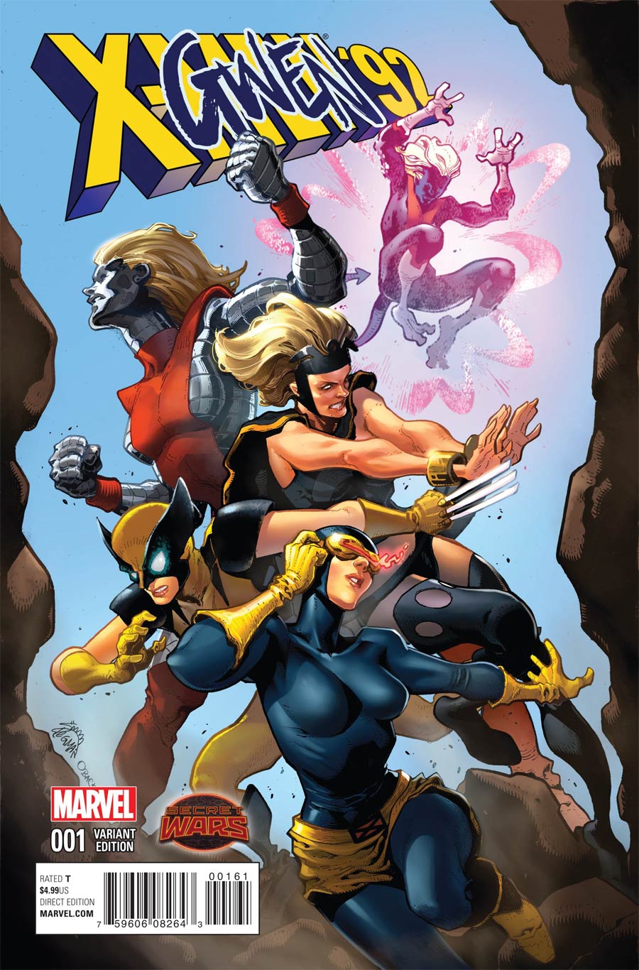 X-Men 92 #1 Cover C Variant Ryan Stegman X-Gwen Cover (Secret Wars Warzones Tie-In)