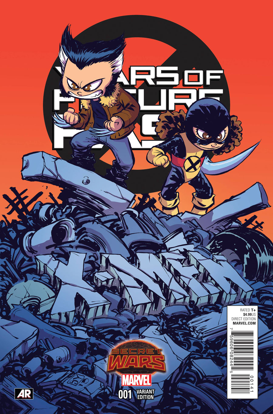 Years Of Future Past #1 Cover B Variant Skottie Young Baby Cover (Secret Wars Warzones Tie-In)