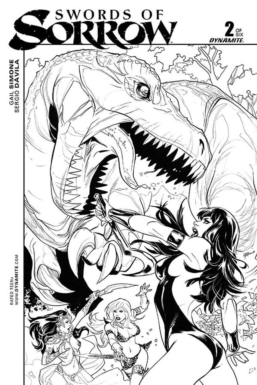 Swords Of Sorrow #2 Cover E Incentive Emanuela Lupacchino Black & White Cover