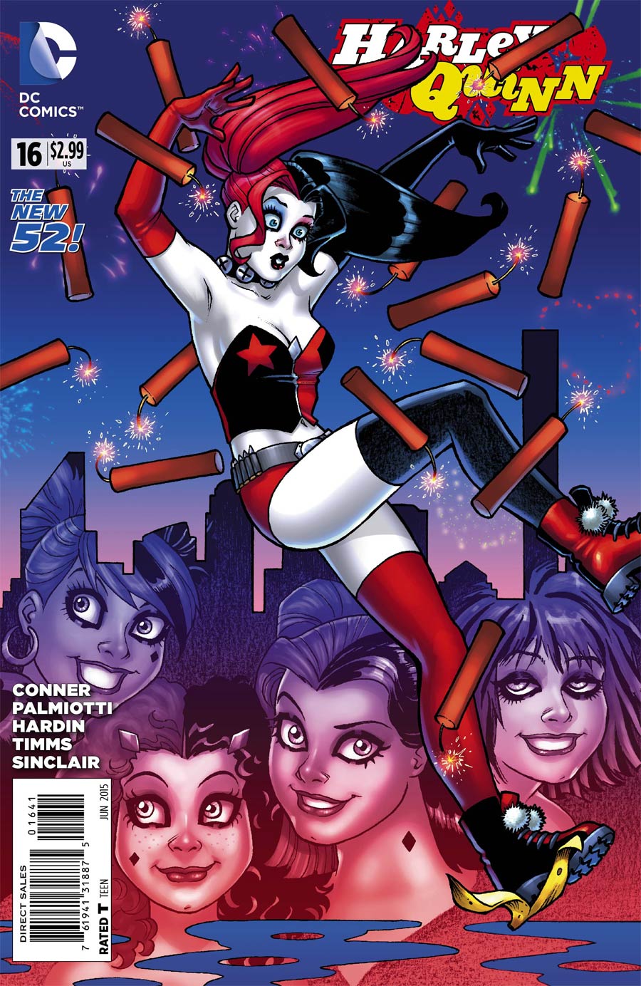Harley Quinn Vol 2 #16 Cover D Incentive Amanda Conner Right Hand Variant Cover
