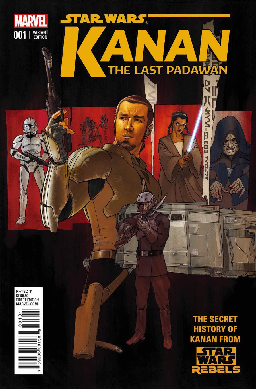 Kanan The Last Padawan #1 Cover E Incentive Killian Plunkett Variant Cover