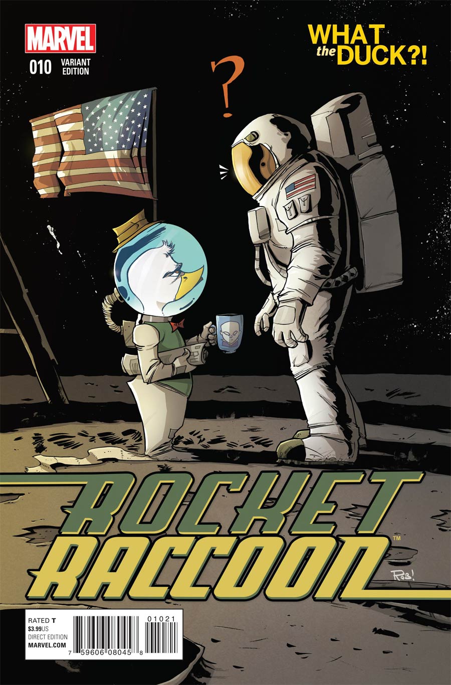 Rocket Raccoon Vol 2 #10 Cover B Variant Rob Guillory What The Duck Cover