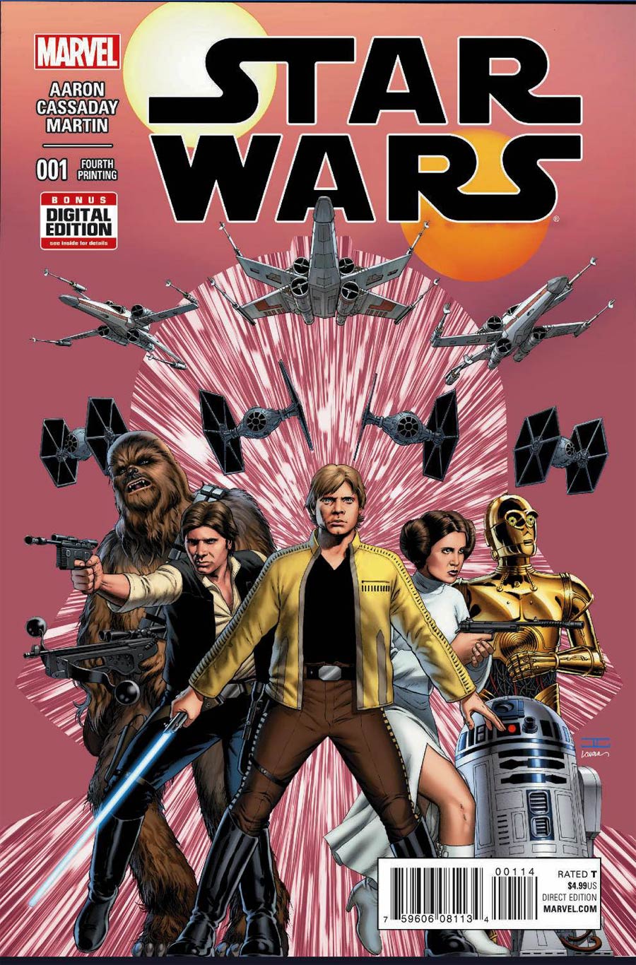 Star Wars Vol 4 #1 Cover Z-Z-H 4th Ptg John Cassaday Variant Cover