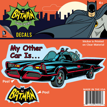 DC Comics Decal 5.5x2.25-inch Batman 1966 TV Series My Other Car Is The Batmobile