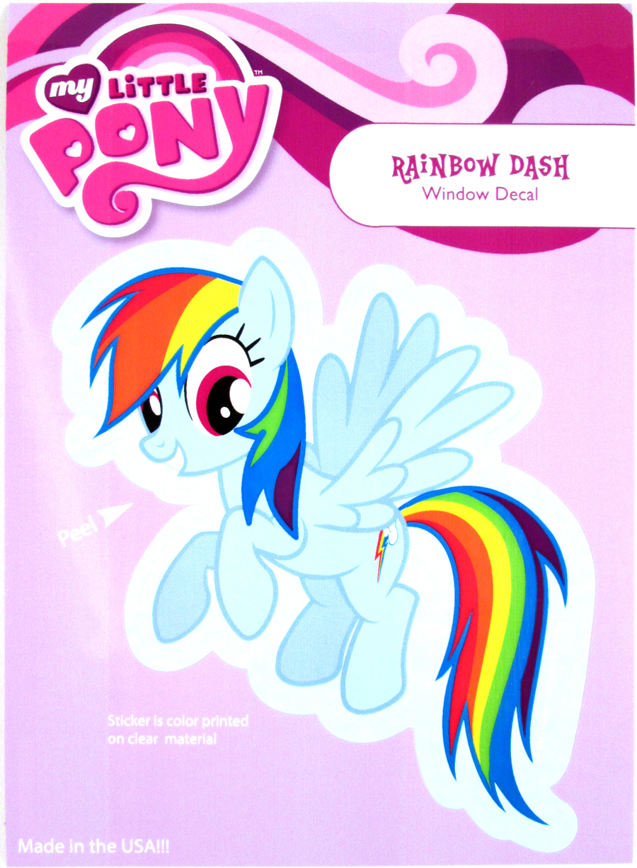 My Little Pony Decal 5.5x4.5-inch Rainbow Dash