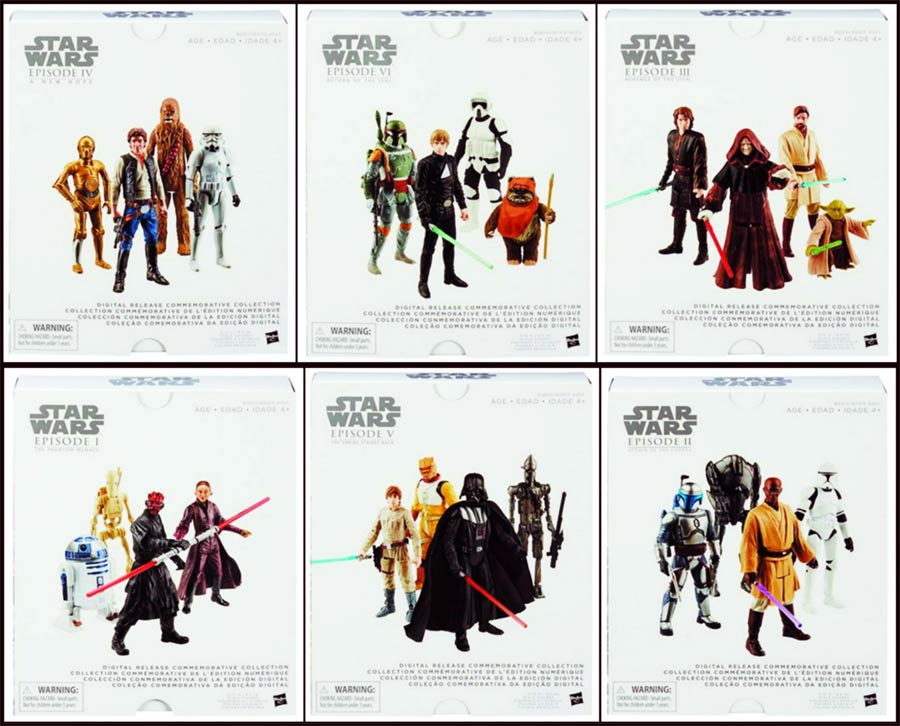 Star Wars Digital Collection Action Figure 4-Pack Assortment Case