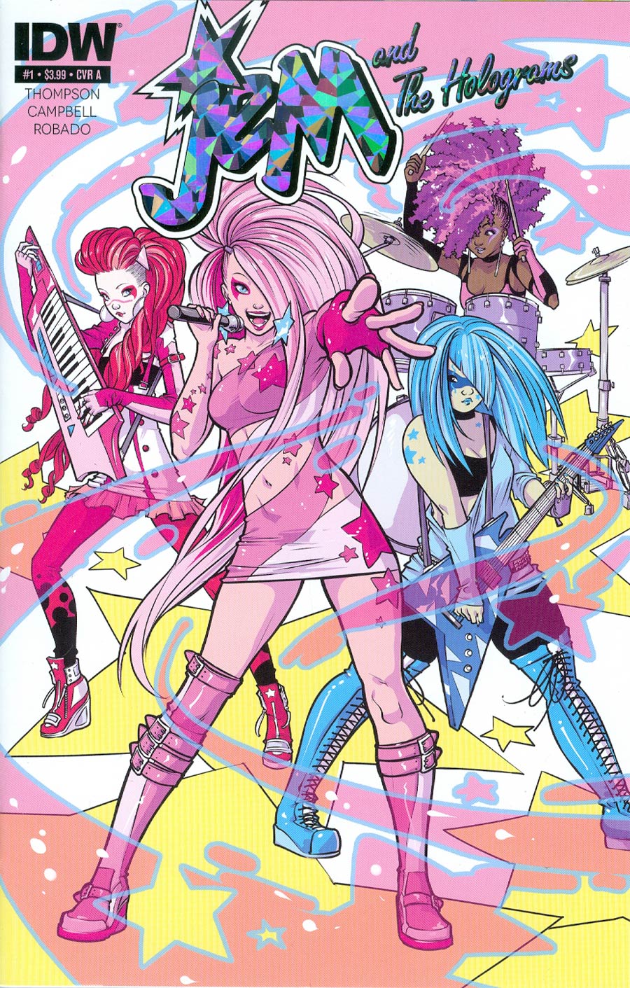 Jem And The Holograms #1 Cover A Regular Sophie Campbell Band Cover