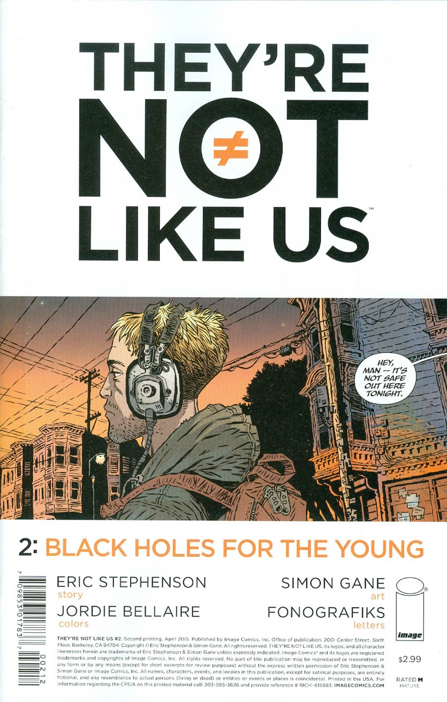 Theyre Not Like Us #2 Cover B 2nd Ptg Simon Gane Variant Cover