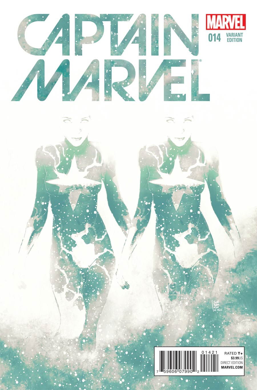 Captain Marvel Vol 7 #14 Cover B Incentive Andrea Sorrentino Cosmically Enhanced Variant Cover (Black Vortex Part 11)