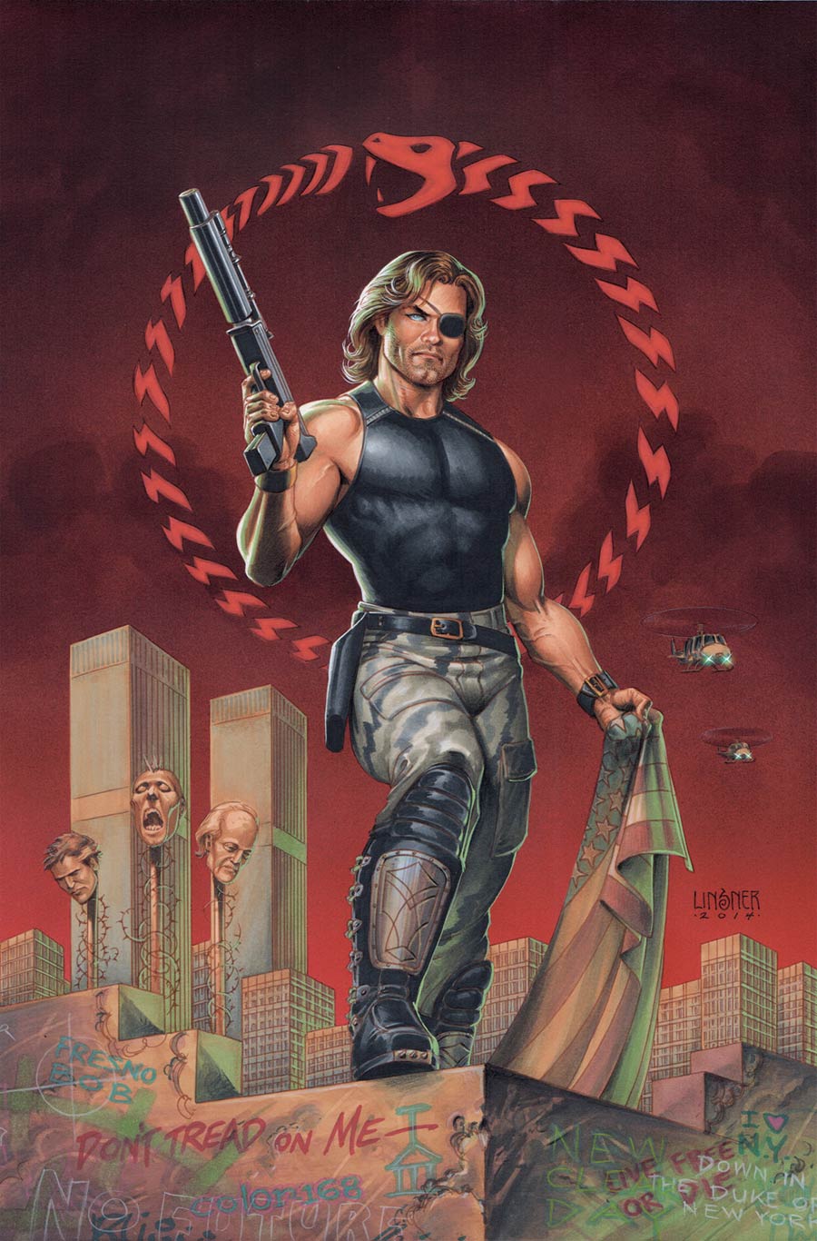 Escape From New York #5 Cover C Incentive Joseph Michael Linsner Virgin Variant Cover