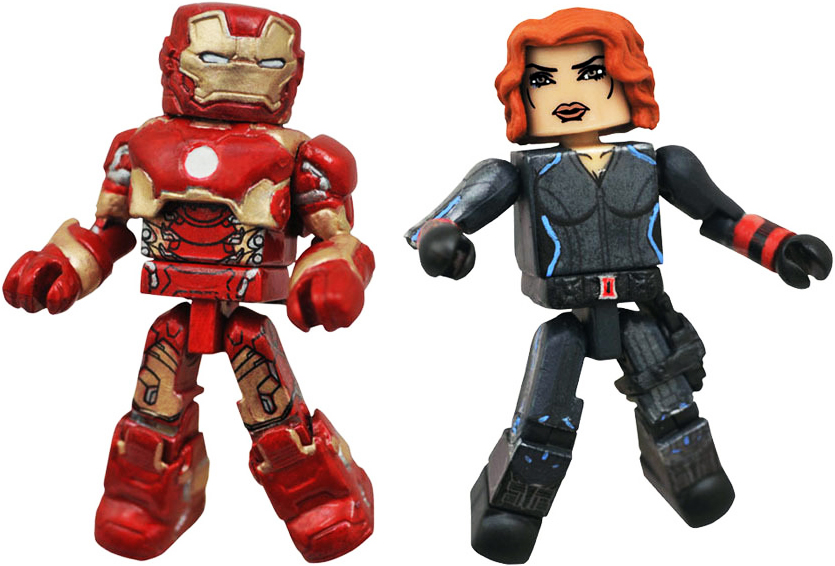 Marvel Minimates Series 61 Avengers Age Of Ultron Movie Iron Man & Black Widow 2-Pack