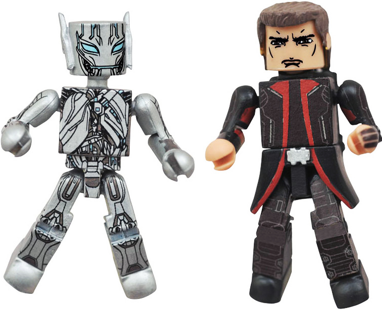 Marvel Minimates Series 61 Avengers Age Of Ultron Movie Long Coat Hawkeye Variant & Ultron 2-Pack