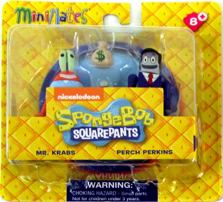 SpongeBob SquarePants Minimates Series 1 Mister Krabs & Perch Perkins 2-Pack