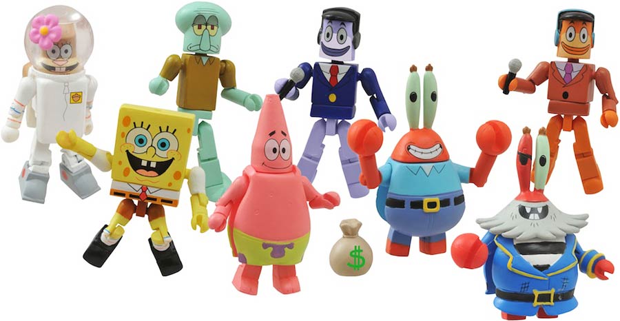 SpongeBob SquarePants Minimates Series 1 Set Of Three 2-Packs (Includes Regular Perch Perkins)