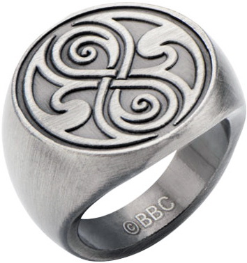 Doctor Who Stainless Steel Ring - Seal Of Rassilon Ring Size 12
