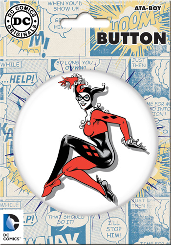 DC Comics 3-inch Button - Harley Quinn Character (97213)