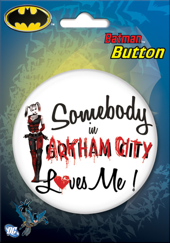 DC Comics 3-inch Button - Harley Somebody Loves Me (97215)