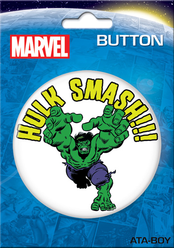 Marvel Comics 3-inch Button - Hulk Smash (97190)