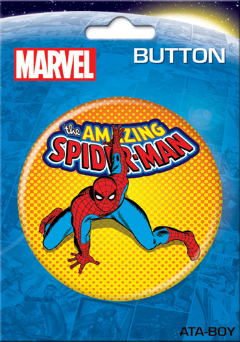Marvel Comics 3-inch Button - Spider-Man With Title (97180)