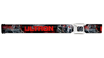 Marvel Comics Seatbelt-Style Belt 24-38 Inches - Ultron Action Poses