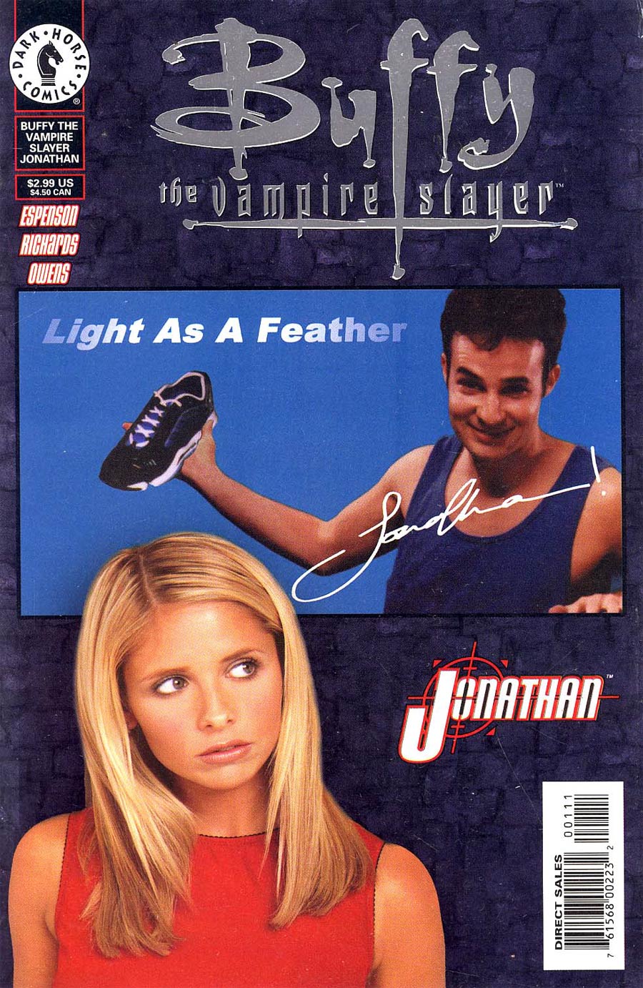 Buffy The Vampire Slayer Jonathan #1 DF Platinum Foil