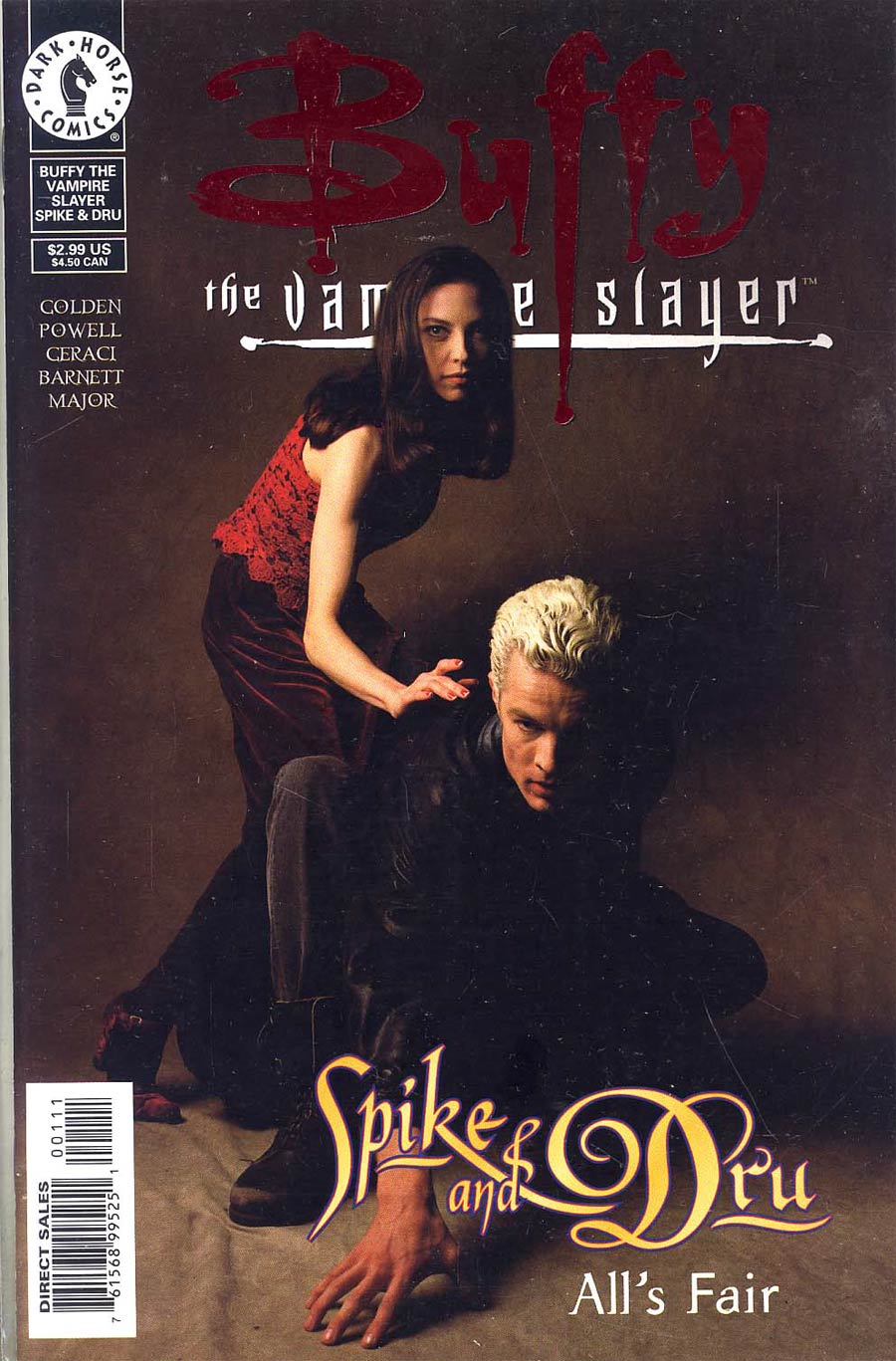 Buffy The Vampire Slayer Spike And Dru #3 DF Ruby Red Foil