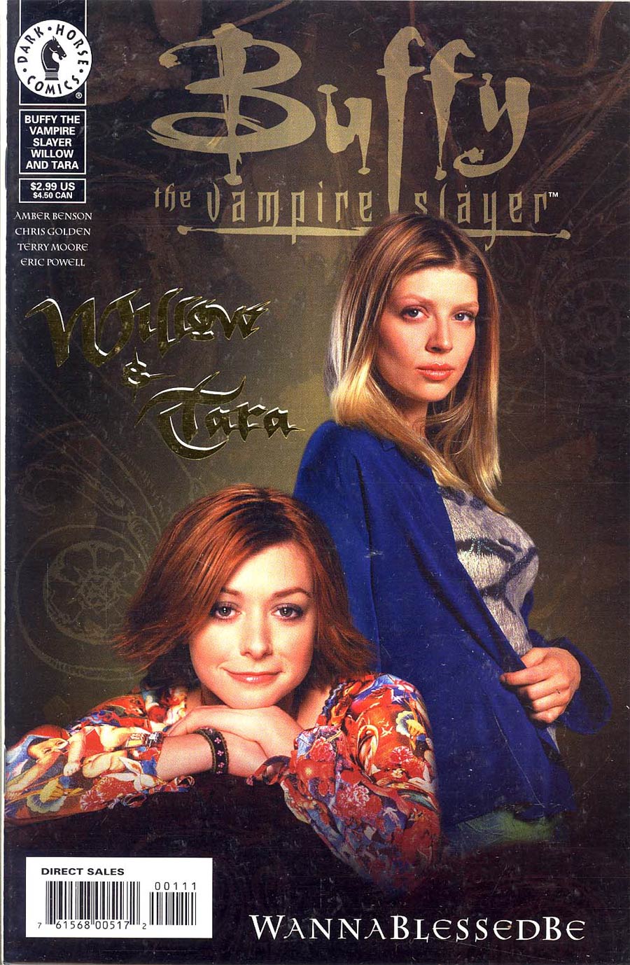 Buffy The Vampire Slayer Willow and Tara #1 DF Gold Foil
