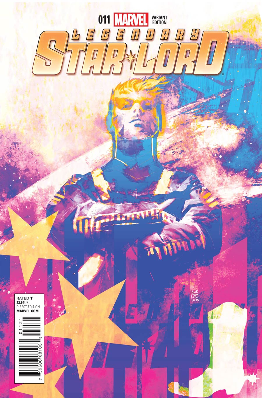 Legendary Star-Lord #11 Cover C Incentive Andrea Sorrentino Cosmically Enhanced Variant Cover (Black Vortex Part 12)