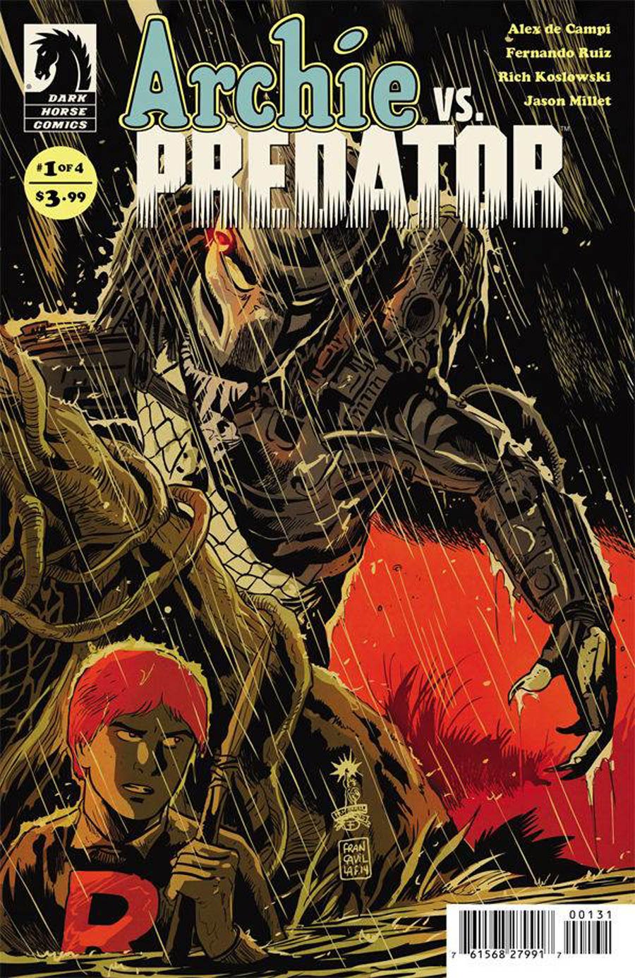 Archie vs Predator #1 Cover C Incentive Francesco Francavilla Variant Cover
