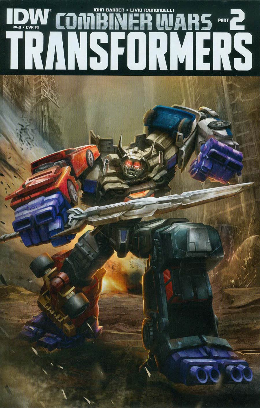 Transformers Vol 3 #40 Cover C Incentive Hasbro Combiner Wars Poster Variant Cover (Combiner Wars Part 2)